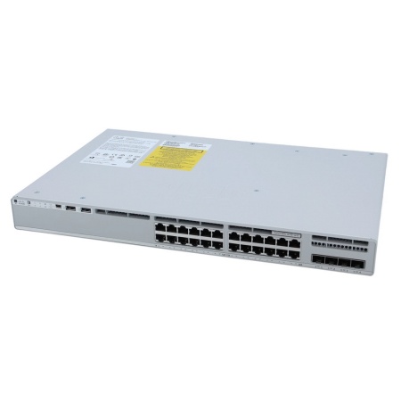 Catalyst 9200L 24-port full PoE+, 4x10Gb uplink, PS 1x600W, Network Essentials, PoE+ 370/740W , C9200L-24P-4X-E