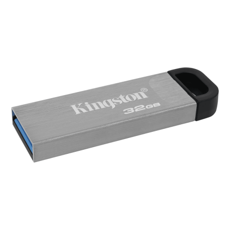 Флеш Диск Kingston 32Gb DataTraveler Kyson DTKN/32GB USB3.1 серебристый/черный
