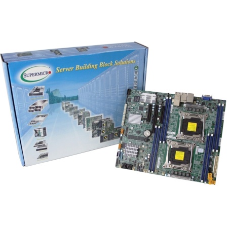 Материнская плата SuperMicro MBD-X10DRL-CT-O ATX LGA 2011 8xDDR4 slots 8xSAS3 6xSATA3 I-SATA 4 and I-SATA 5 support SATA DOM 4xUSB3.0 3xUSB 2.0 VGA PCI-E3.0x16 2xPCI-E3.0x8