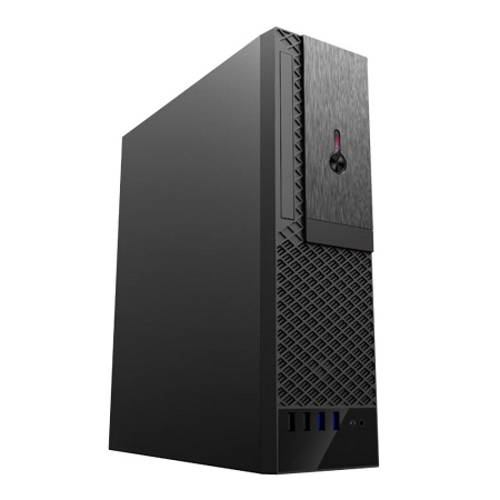 Корпус FoxLine Bad Pack FL-1001 (8L) (FL-1001-TFX300S bp) SFF, mATX case, black, w/PSU TFX 300W, |FL-1001-TFX300S||bp| w/2xUSB2.0+2xUSB3.0, w/1xcombo audio, w/pwr cord, w/ 8cm FAN, ODD SLIM