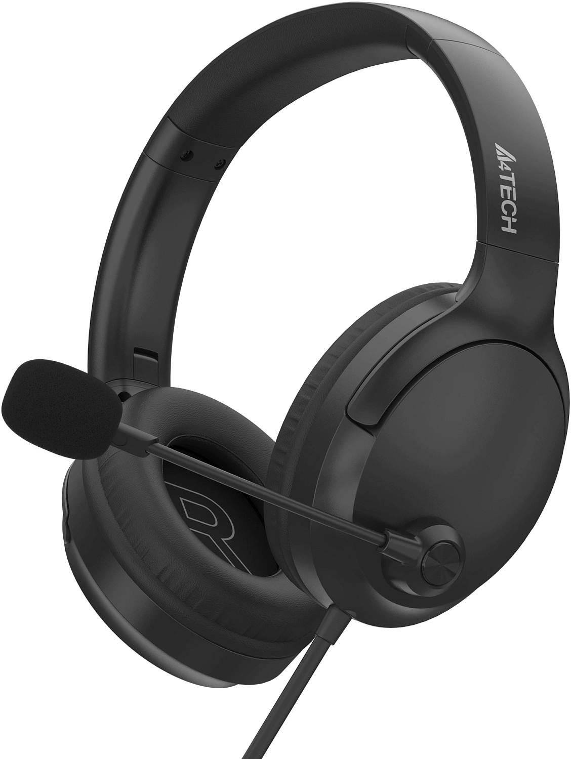 Наушники с микрофоном A4Tech Fstyler FH280U черный 2м мониторные USB оголовье (FH280U)