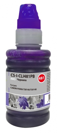 Чернила Cactus CS-I-CLI481PB синий 100мл для Canon Pixma TS8140/TS9140