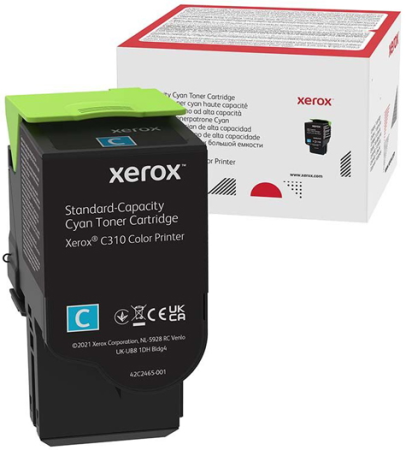 Тонер-картридж Xerox голубой для C310/315 (2K стр.)