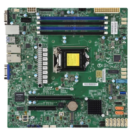 SuperMicro MBD-X11SCH-F-O MicroATX, LGA1151H4, C246, 4xDIMM (128GB) DDR4 ECC UDIMM, 2xGbe (i210), 8xSATA3, RAID 0,1,5,10, 2xM.2 PCIE, 1xPCIEx8 (in x16), 1x PCIEx8, IPMI