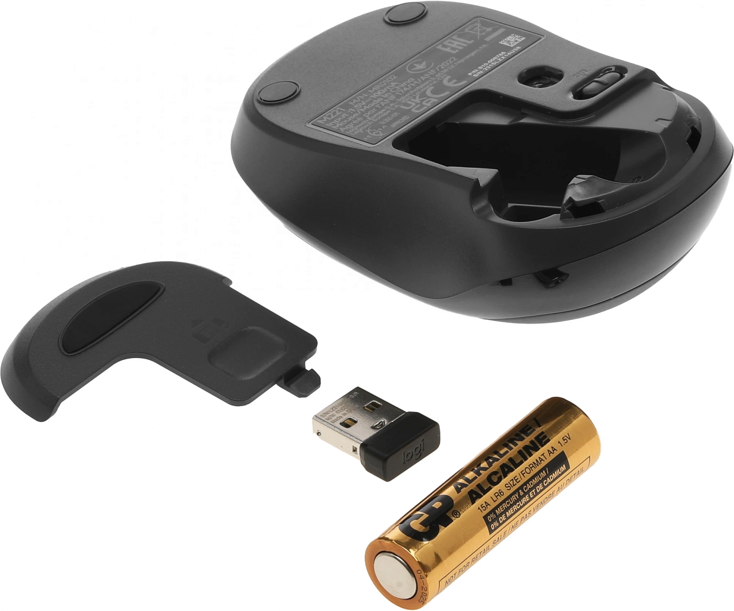 Мышь Logitech Silent M221 черный оптическая (1000dpi) silent беспроводная USB (2but) Мышь Logitech Silent M221 черный оптическая (1000dpi) silent беспроводная USB (2but)