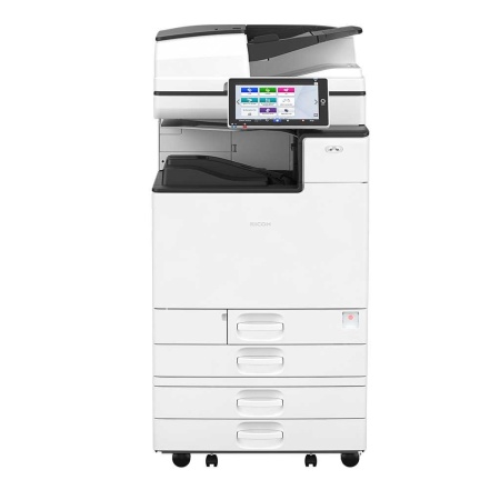 МФУ Ricoh IM C3500 (А3, цветное, 35 ppm A4, 2 GB+HDD320 GB, 1200dpi, USB, Network, дуплекс, ARDF100, 2 х 550л, СМАРТ-панель управления 10,1", с девелопером, без тонера и инструкции) (418305), запуск инженером АСЦ