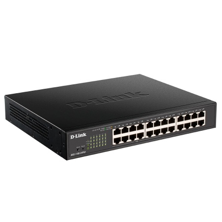 Коммутатор D-Link EasySmart L2 Switch 24х1000Base-T (12х1000Base-T PoE), PoE Budget 100W