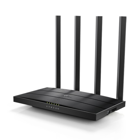 TP-Link Archer C6U, AC1200 Двухдиапазонный Wi Fi роутер, до 300 Мбит/с на 2,4 ГГц + до 867 Мбит/с на 5 ГГц, 4 антенны, 1 гигабитный порт WAN + 4 гигабитных порта LAN, порт USB 2.0