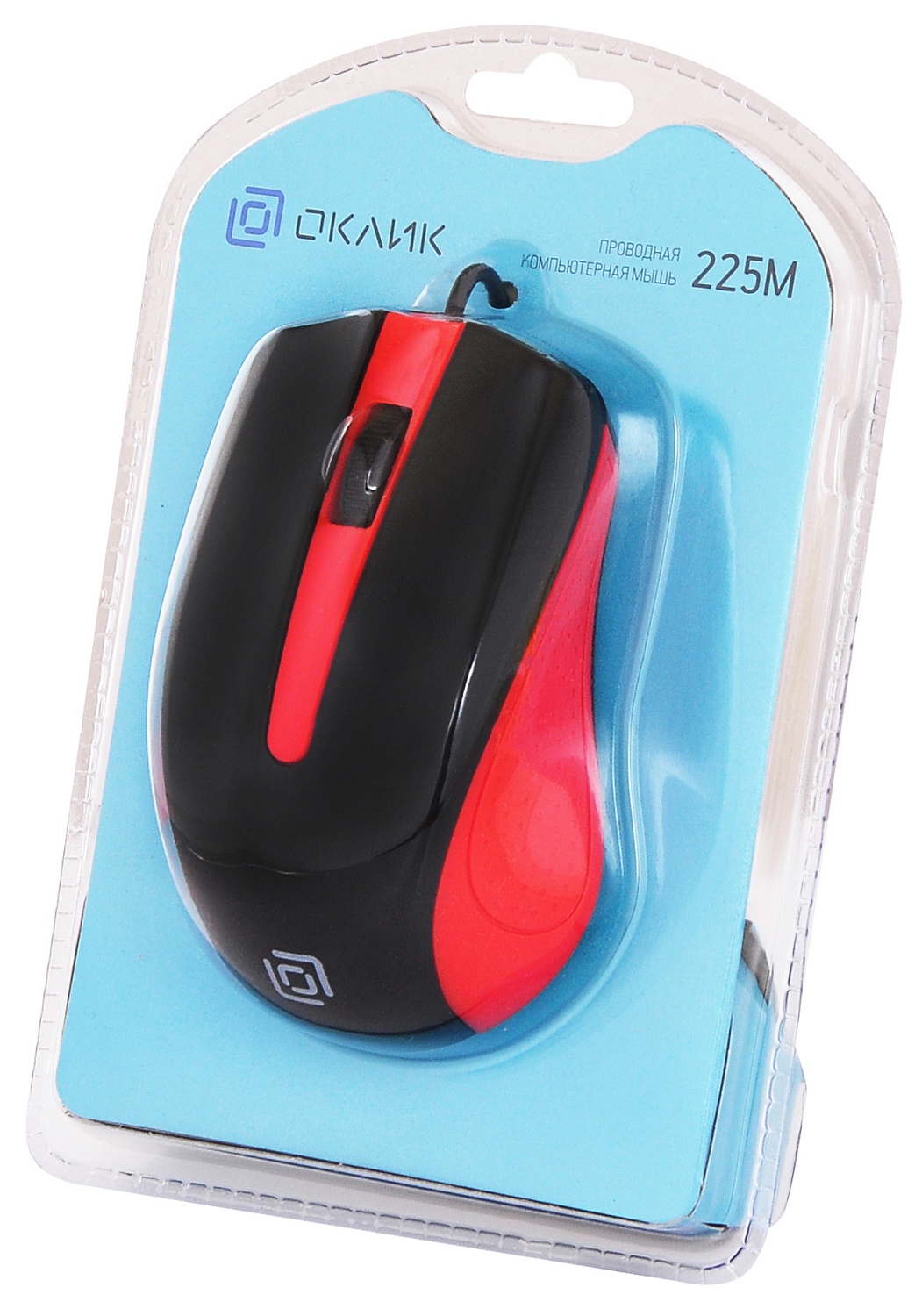 Мышь Оклик 225M черный/красный оптическая (1200dpi) USB для ноутбука (3but) Мышь Оклик 225M черный/красный оптическая (1200dpi) USB для ноутбука (3but)