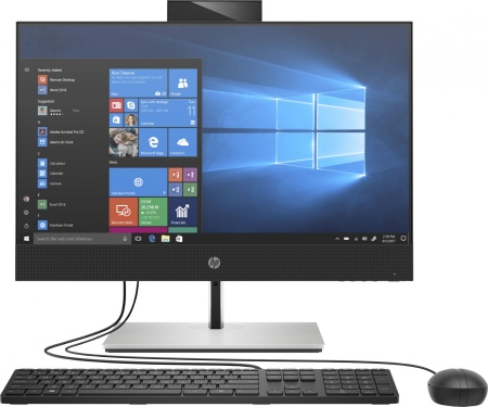 Моноблок HP ProOne 440 G6 23.8" Full HD i3 10100T (3) 8Gb 1Tb 7.2k UHDG 630 DVDRW Free DOS GbitEth WiFi BT 90W клавиатура мышь Cam черный 1920x1080