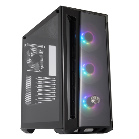 MasterBox MB520 ARGB version Black trim MCB-B520-KGNN-RGA Transparent front bezel with black trim, MCB-B520-KGNN-RGA 3x ARGB Fans, ARGB controller, USB3.0*2,transparent side panel (95171)