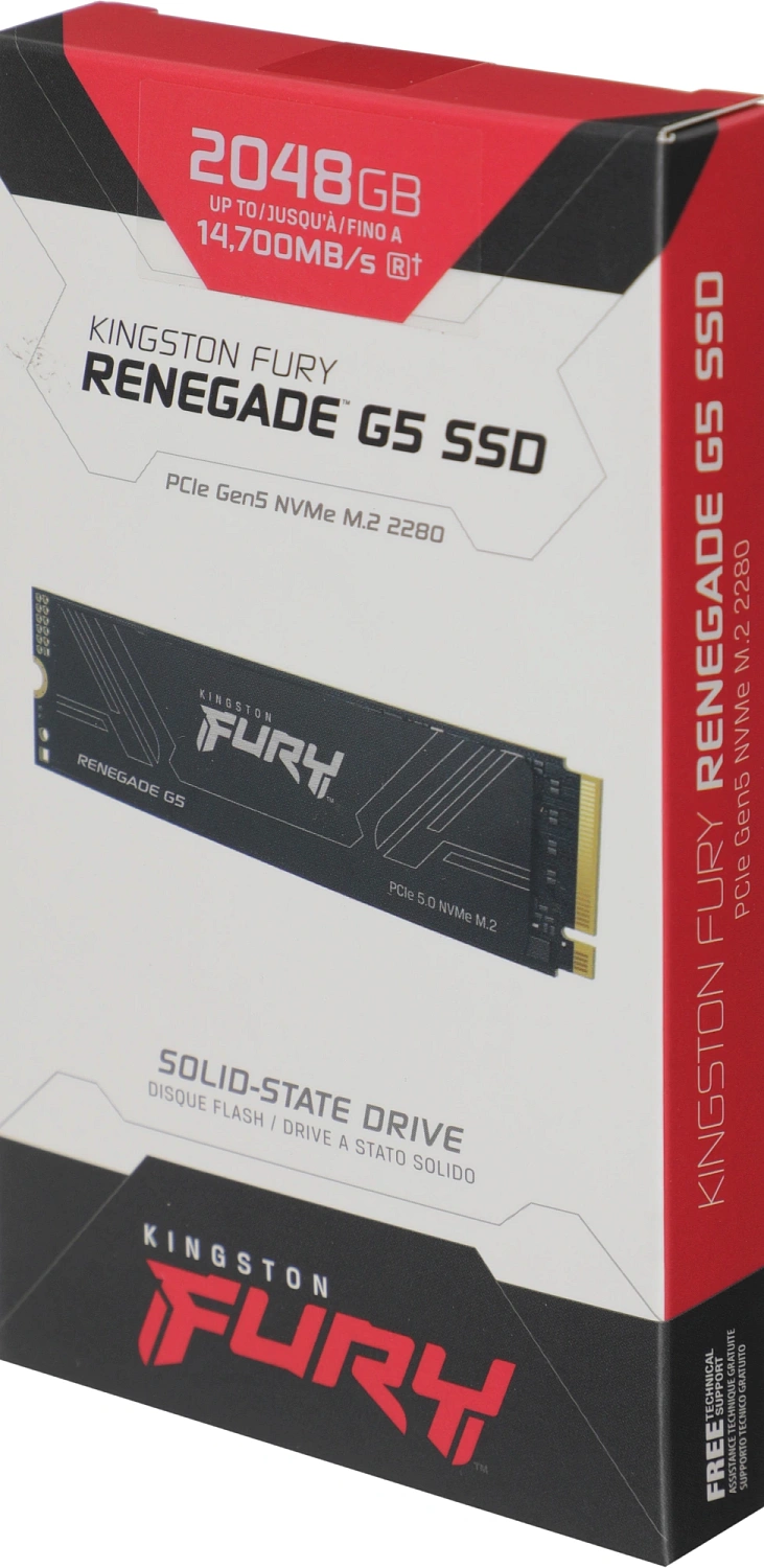 Накопитель SSD Kingston PCIe 5.0 x4 2TB SFYR2S/2T0 Fury Renegade M.2 2280