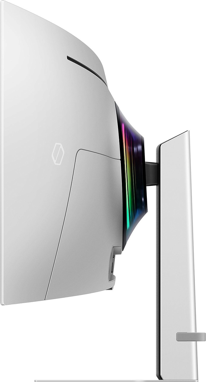 Монитор Samsung 49" LS49CG954SI черный OLED LED 0.03ms 32:9 HDMI M/M матовая HAS 1000000:1 250cd 178гр/178гр 5120x1440 240Hz DP 2K USB 4.3кг