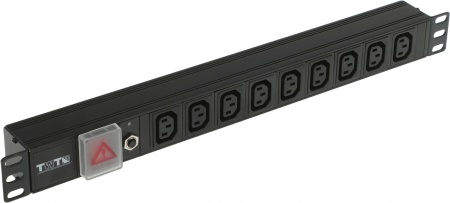 Блок распределения питания Lanmaster TWT-PDU19-10A9C3 гор.размещ. 9xC13 базовые 10A без вилки