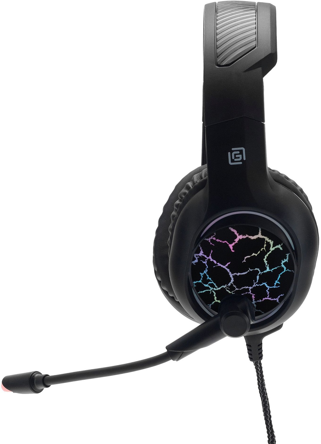 Наушники с микрофоном Оклик HS-L930G SNORTER черный 2.1м мониторные USB оголовье (1192375)