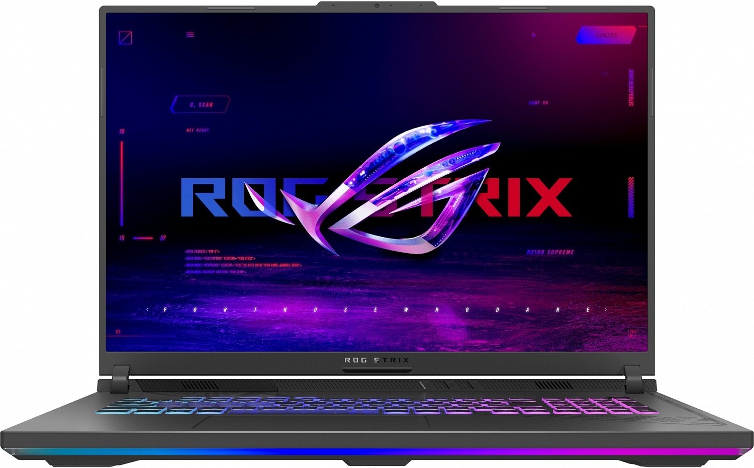 Ноутбук Asus ROG Strix G18 G814JV-N5080 Core i7 13650HX 16Gb SSD1Tb NVIDIA GeForce RTX4060 8Gb 18" IPS WUXGA (1920x1200) noOS grey WiFi BT Cam (90NR0CM1-M004Z0)