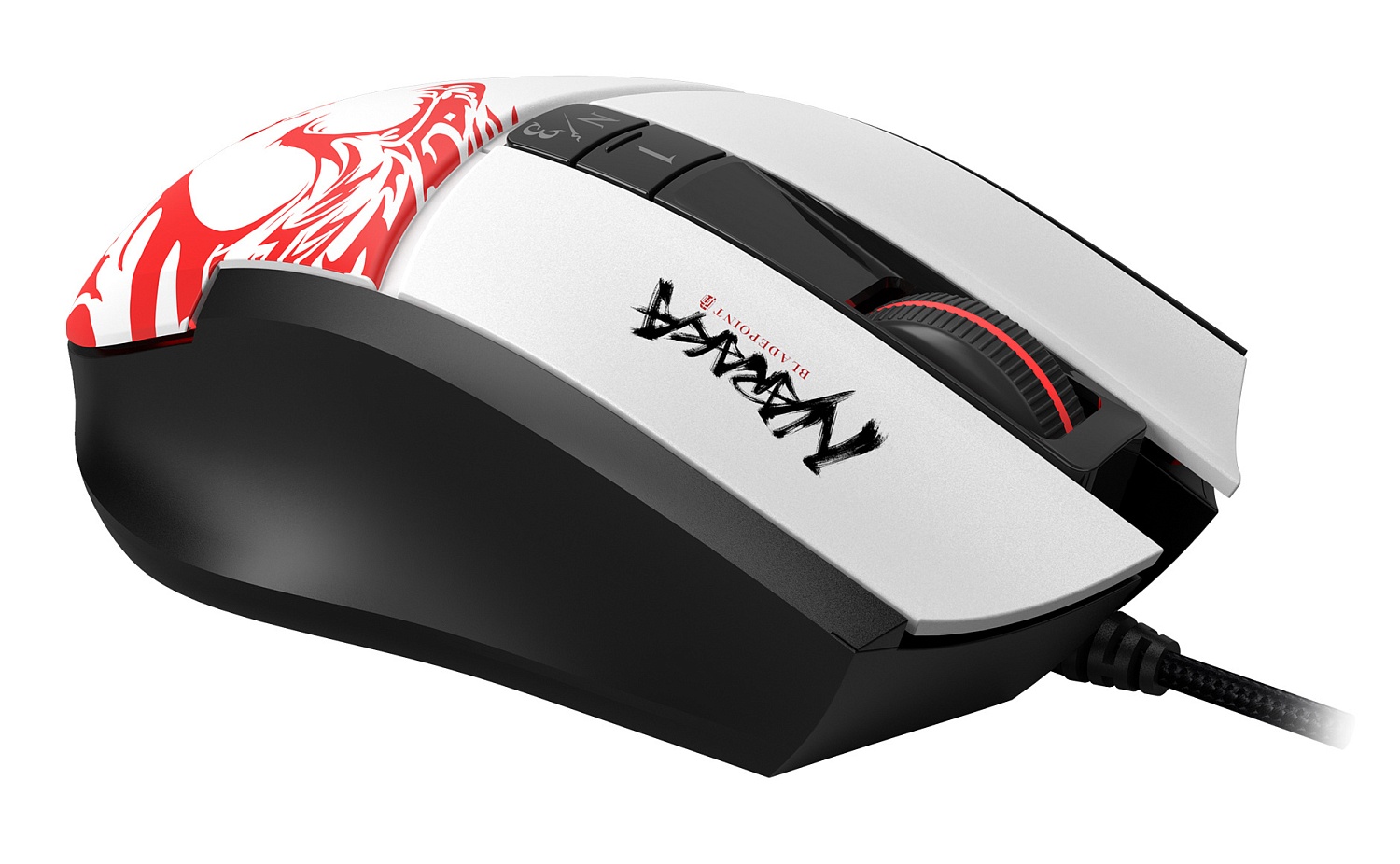 Мышь A4Tech Bloody L65 Max белый/рисунок оптическая (12000dpi) USB (6but) Мышь A4Tech Bloody L65 Max белый/рисунок оптическая (12000dpi) USB (6but)