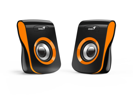 Колонки компьютерные Geinus SP-Q180, 2.0, 2 x 3W RMS, USB-power, Orange