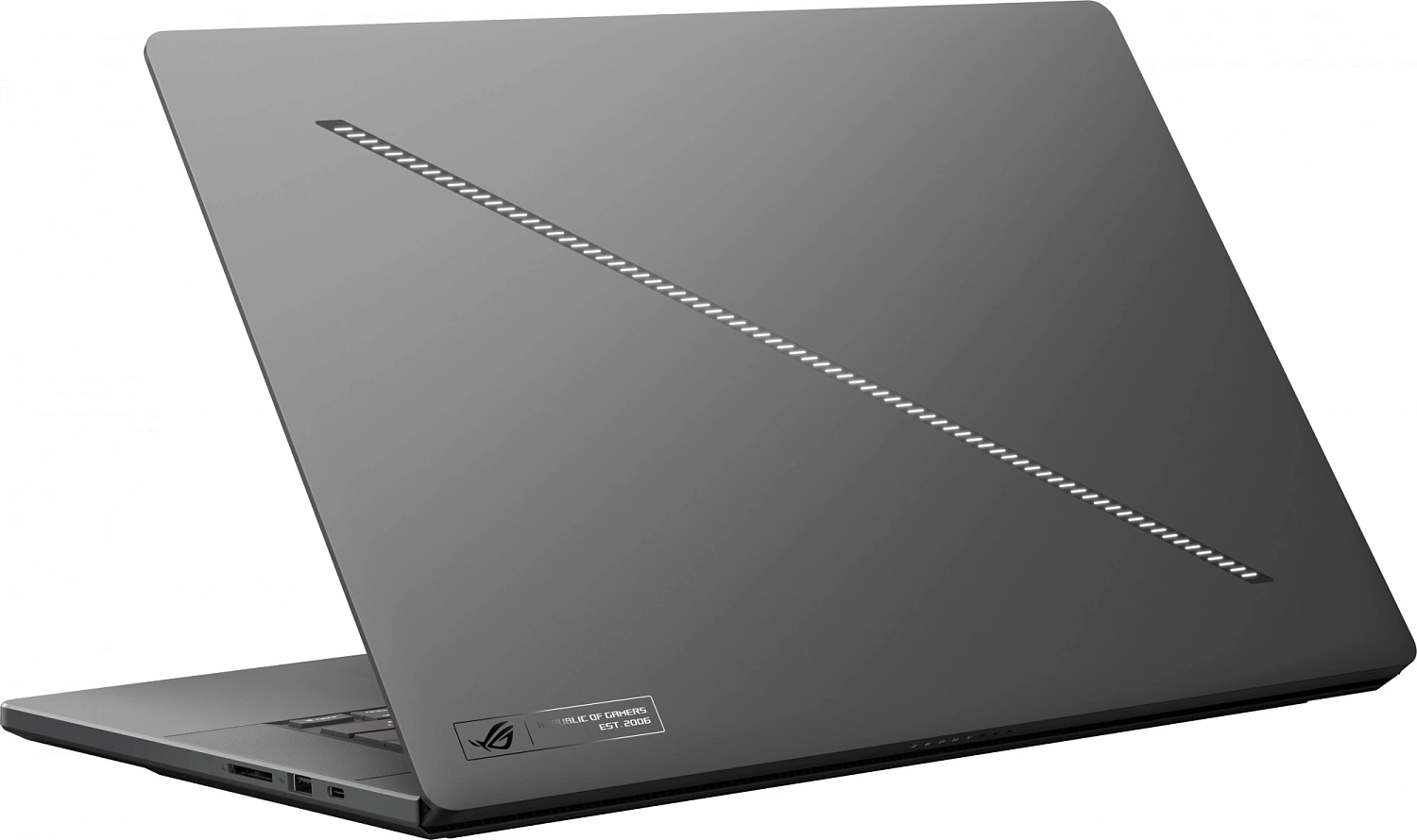 Ноутбук Asus ROG Zephyrus G16 GU605CR-QR180 Core Ultra 9 285H 32Gb SSD2Tb NVIDIA GeForce RTX5070Ti 12Gb 16" OLED 2.5K (2560x1600) без ОС grey WiFi BT Cam Bag (90NR0LZ5-M009D0)