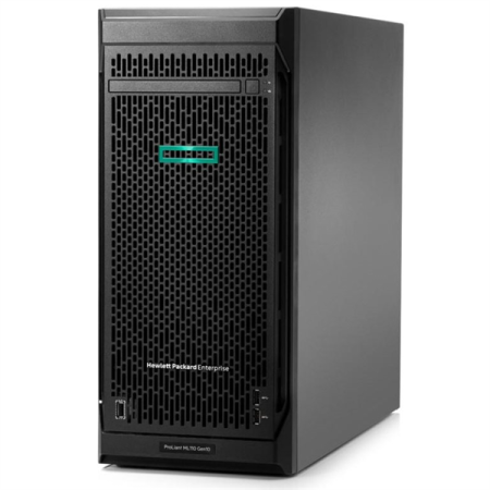 Сервер HPE ProLiant ML110 Gen10 4LFF/no:CPU,Mem,HDD,DVD,PSU,HS/2NHPFan/S100i(SATAonly/RAID 0/1/5/10)/iLOstd/2x1GbEthEmb