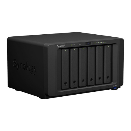 Система хранения данных Synology QC2,2GhzCPU/4GbDDR4(upto32)/RAID0,1,10,5,6/upto 6hot plug HDD SATA(3,5' or 2,5')(upto16 with 2xDX517)+2 M.2 slots 2280/3xUSB3.2/4GigE(+1Expslot)/iSCSI/2xIPcam(upto40)/1xPS/1YW