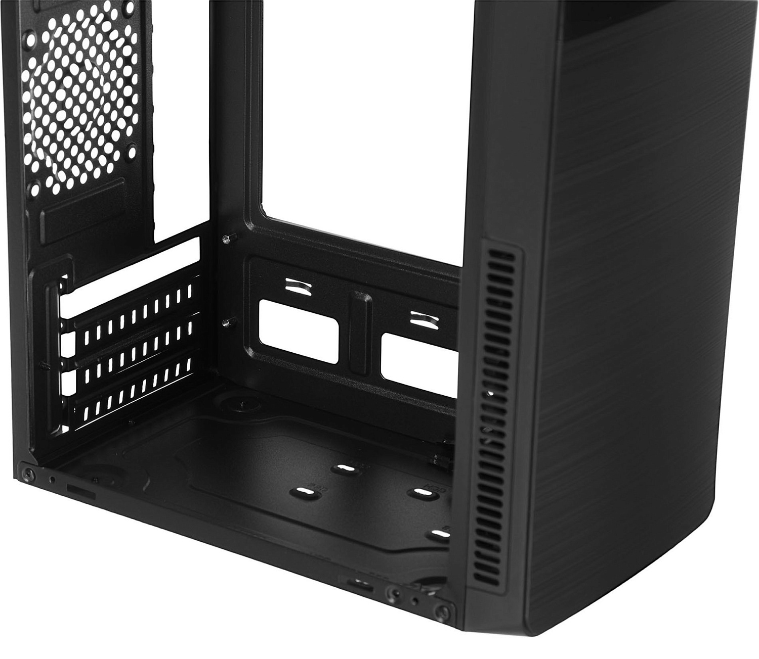 Корпус Digma DC-MATX104-U2 черный без БП mATX 1x80mm 2x120mm 2xUSB2.0 audio