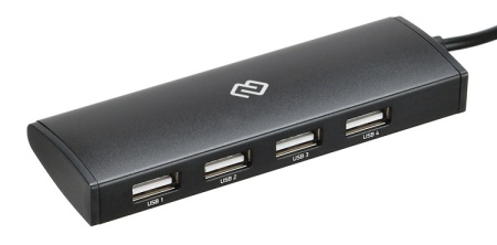 Разветвитель USB-C Digma HUB-4U2.0-UC-B 4порт. черный