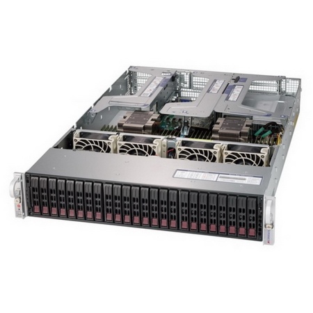 SYS-2029U-TR4-FT019 2U, 2xLGA3647 (up to 205W), iC621 (X121PU), 24xDDR4, up to 24x2.5 SAS/SATA, 4x 1000GBase-T (i350), 1x PCIE x16, 5x PCIE x8 LP, 1x PCIE x8 LP, 1x PCIE x8 internal LP, 2x 800W