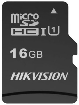 Флеш карта microSDHC Hikvision 16GB HS-TF-C1(STD)/16G/Adapter + adapter