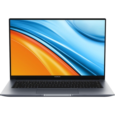 Ноутбук HONOR MagicBook 14 Ryzen 5 5500U,16Gb,SSD 512Gb,14",FHD,IPS,NoOS,Grey (5301AFWF)