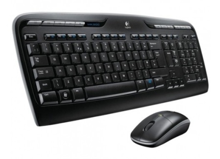 Клавиатура+мышь Logitech Wireless Desktop MK330, (Keybord&mouse),  USB, Black, [920-003995]