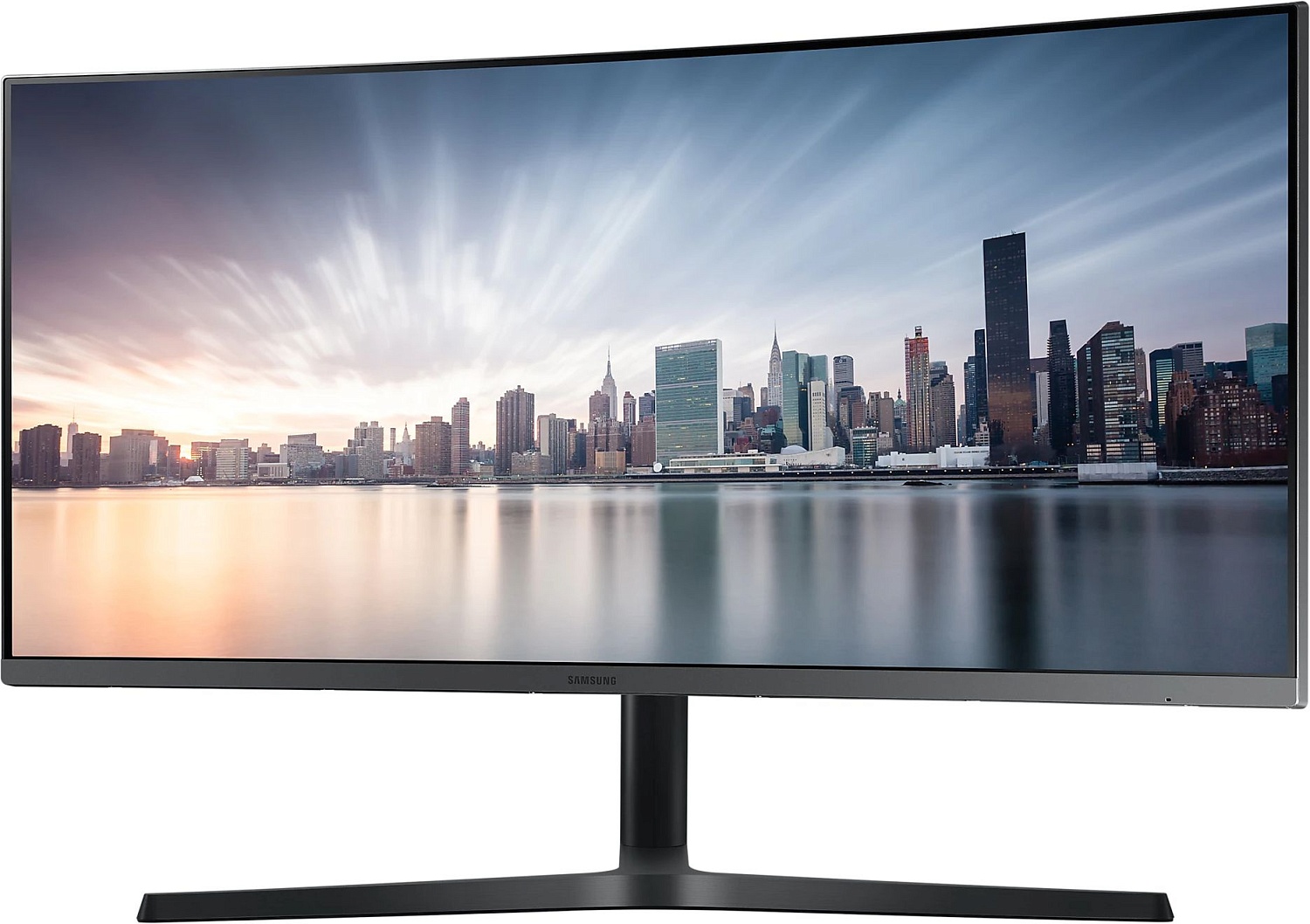 Монитор Samsung 34" Curved C34H890WGR серебристый VA LED 21:9 HDMI матовая HAS Piv 300cd 178гр/178гр 3440x1440 100Hz DP 2K USB 7.9кг