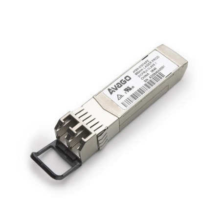 AFBR-57F5PZ Transceiver 16GbE Fibre Channel (14.025/8.5/4.25 GBd), SFP+, LC MM 100m, 850nm VCSEL laser, DMI, bail de-latch, Foxconn Avago