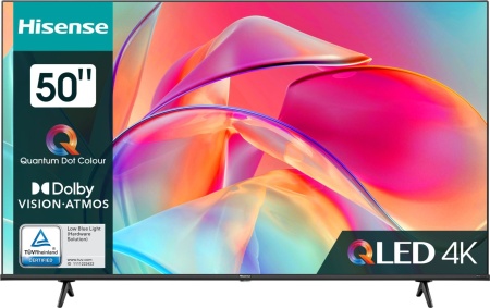 Телевизор QLED Hisense 50" 50E7KQ черный 4K Ultra HD 60Hz DVB-T DVB-T2 DVB-C DVB-S DVB-S2 USB WiFi Smart TV (RUS)