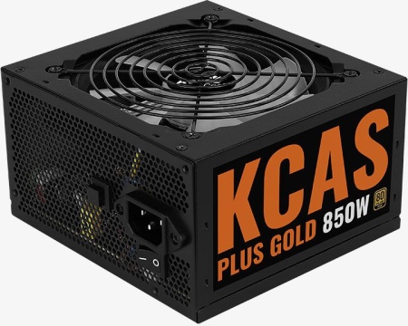 Блок питания Aerocool ATX 850W KCAS PLUS GOLD 850W ARGB 80+ gold (20+4pin) APFC 120mm fan color LED 8xSATA RTL