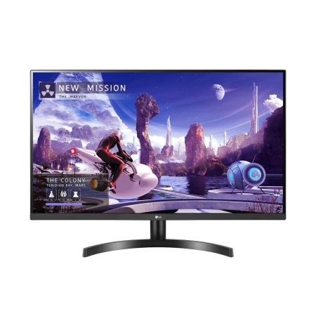 Монитор LG 31.5" 32QN600-B черный IPS LED 5ms 16:9 HDMI матовая 1000:1 350cd 178гр/178гр 2560x1440 75Hz DP 2K 7.2кг