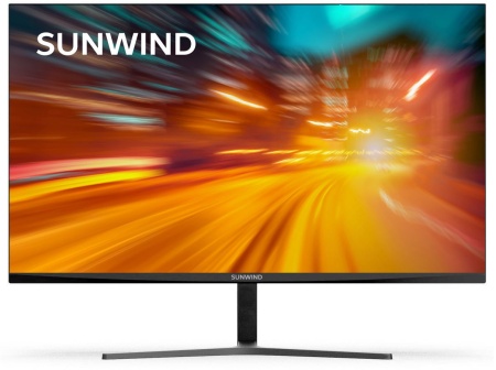 Монитор SunWind 27" SUN-M27BA103 черный IPS 5ms 16:9 HDMI M/M матовая 250cd 178гр/178гр 1920x1080 75Hz VGA DP FHD 3.2кг