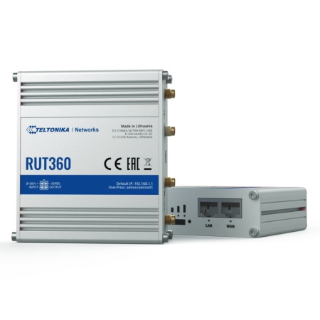 RUT360 (RUT360000000) ПРОМЫШЛЕННЫЙ СОТОВЫЙ МАРШРУТИЗАТОР LTE CAT6 (RUT360 312804)