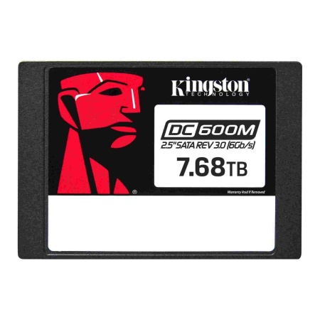 Твердотельный накопитель Kingston Enterprise SSD 7,68TB DC600M 2.5" SATA 3 R560/W530MB/s 3D TLC MTBF 2M 94 000/34 000 IOPS 14016TBW (Mixed-Use) 3 years