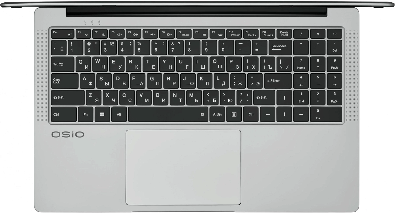 Ноутбук Osio FocusLine F160a-007 Ryzen 5 5500U 32Gb SSD1Tb 16.1" FHD (1920x1080) без ОС grey WiFi BT Cam 6000mAh