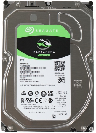 Жесткий диск HDD SATA Seagate  2Tb ST2000DM008, Barracuda 7200 rpm, 256Mb buffer (аналог ST2000DM006), 1 year