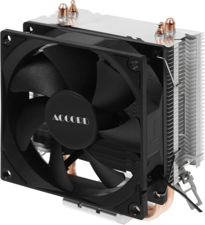 Устройство охлаждения(кулер) Accord ACC-2P9 Soc-AM5/AM4/1200/1700/1851 серебристый/черный 3-pin 22.7dB Al+Cu 100W 240gr brown box