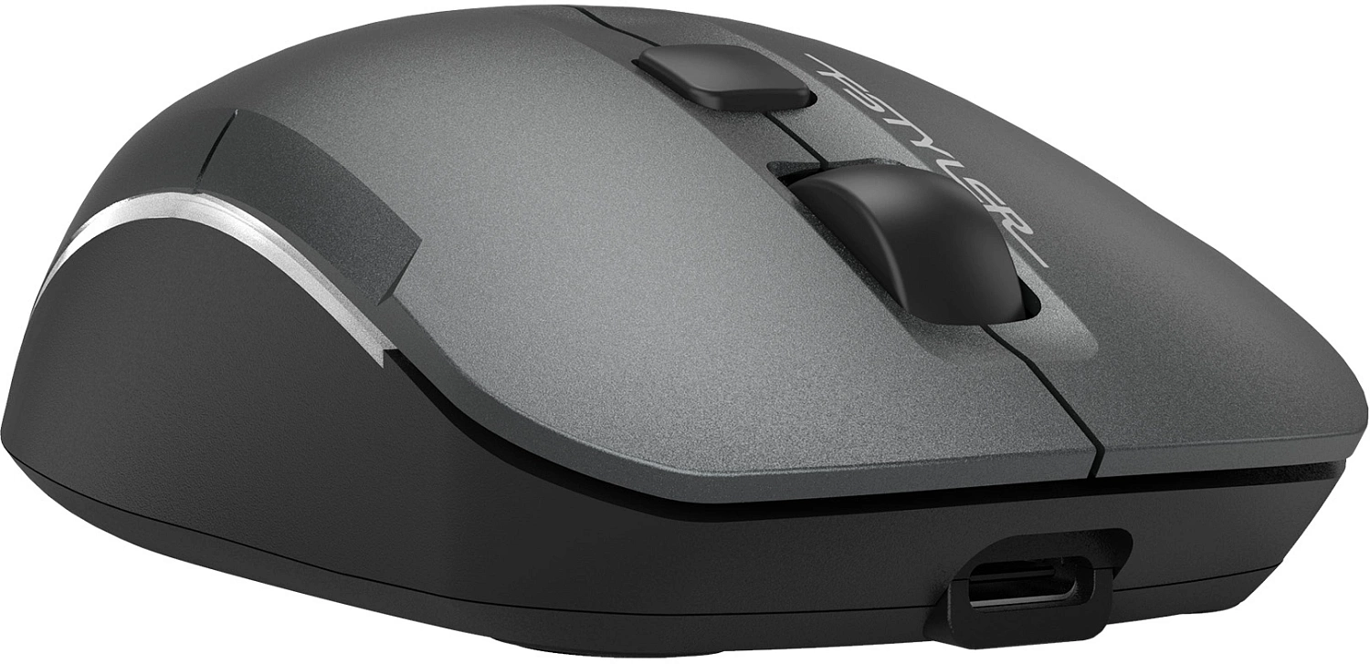 Мышь A4Tech Fstyler FB26CS Air2 серый/черный оптическая (2000dpi) silent беспроводная BT/Radio USB для ноутбука (4but) Мышь A4Tech Fstyler FB26CS Air2 серый/черный оптическая (2000dpi) silent беспроводная BT/Radio USB для ноутбука (4but)