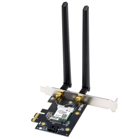 Сетевой адаптер ASUS PCE-BE6500 WiFi 7 Bluetooth 5.4 2882+2882+688Mbps 6GHz/5GHz/2.4GHz