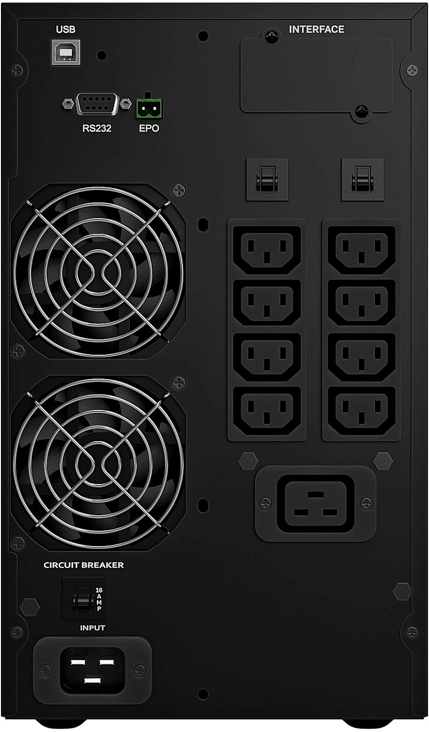 Источник бесперебойного питания Powercom Macan Plus MAC3000TIN 3000Вт 3000ВА черный