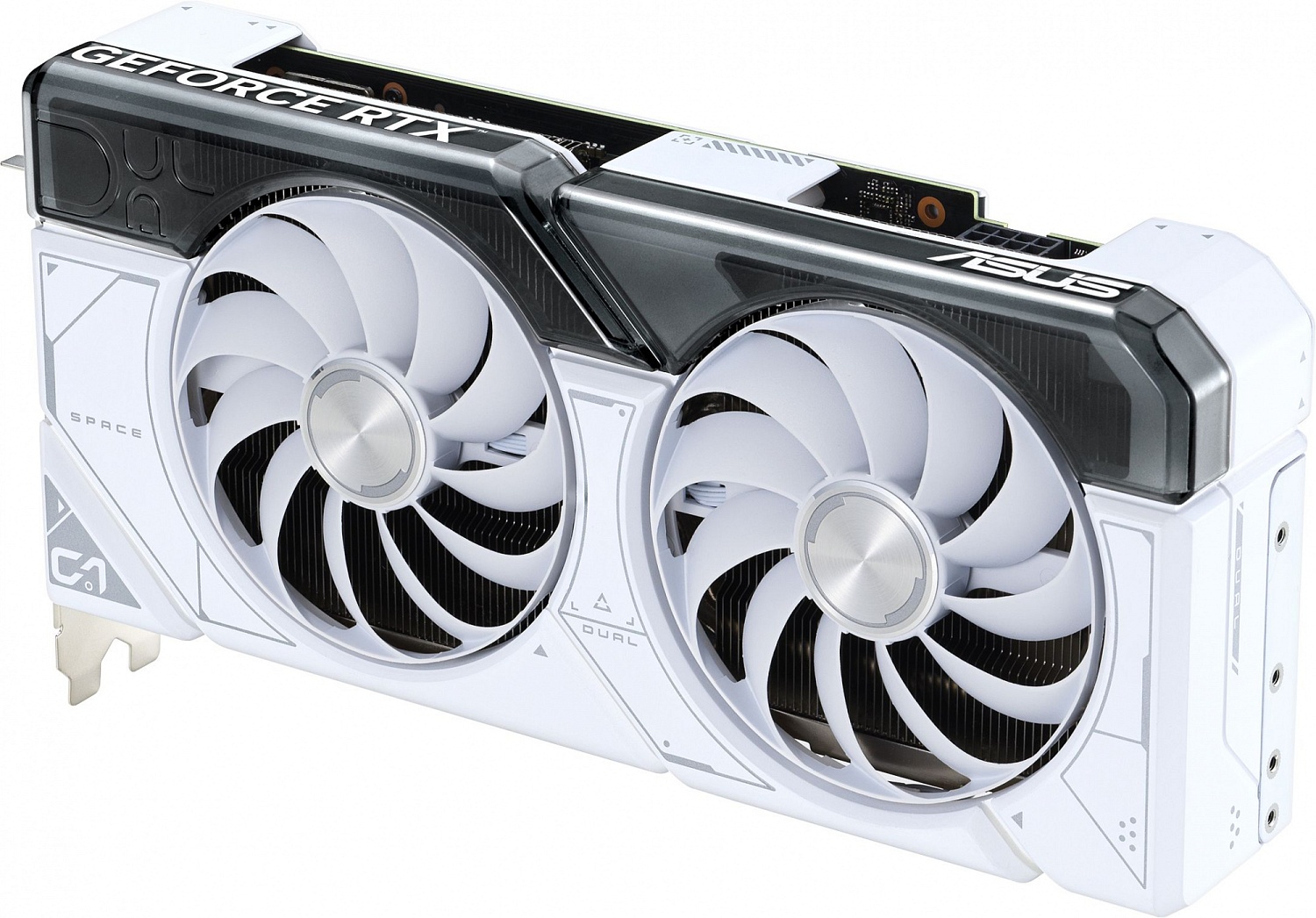 Видеокарта Asus PCI-E 4.0 DUAL-RTX4070-O12G-WHITE NVIDIA GeForce RTX 4070 12288Mb 192 GDDR6X 2520/21000 HDMIx1 DPx3 HDCP Ret
