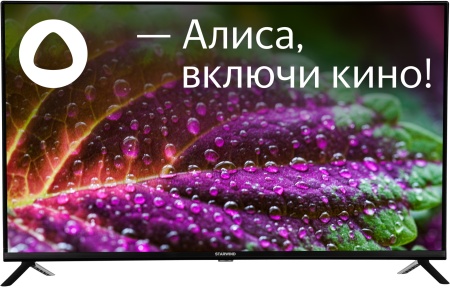 Телевизор LED Starwind 43" SW-LED43SG302 Яндекс.ТВ черный FULL HD 60Hz DVB-T DVB-T2 DVB-C DVB-S DVB-S2 USB WiFi Smart TV