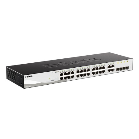 Коммутатор D-Link Smart  L2 Switch 24х1000Base-T, 4хCombo 1000Base-T/SFP, Compact CLI