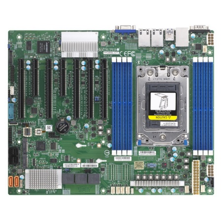 Материнская плата SuperMicro MBD-H12SSL-NT-B ,AMD EPYC (Socket SP3), 8xDDR4, 16xSATA (or 4xNVMe), 2xM.2, 2xDOM, 2x10GbE (Broadcom BCM57416), IPMI, 5xPCI-Ex16 + 2xPCI-Ex8, Video port