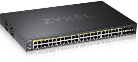 Коммутатор Zyxel NebulaFlex Pro GS2220-50HP GS2220-50HP-EU0101F 48G 2SFP 48PoE 48PoE+ 375W управляемый
